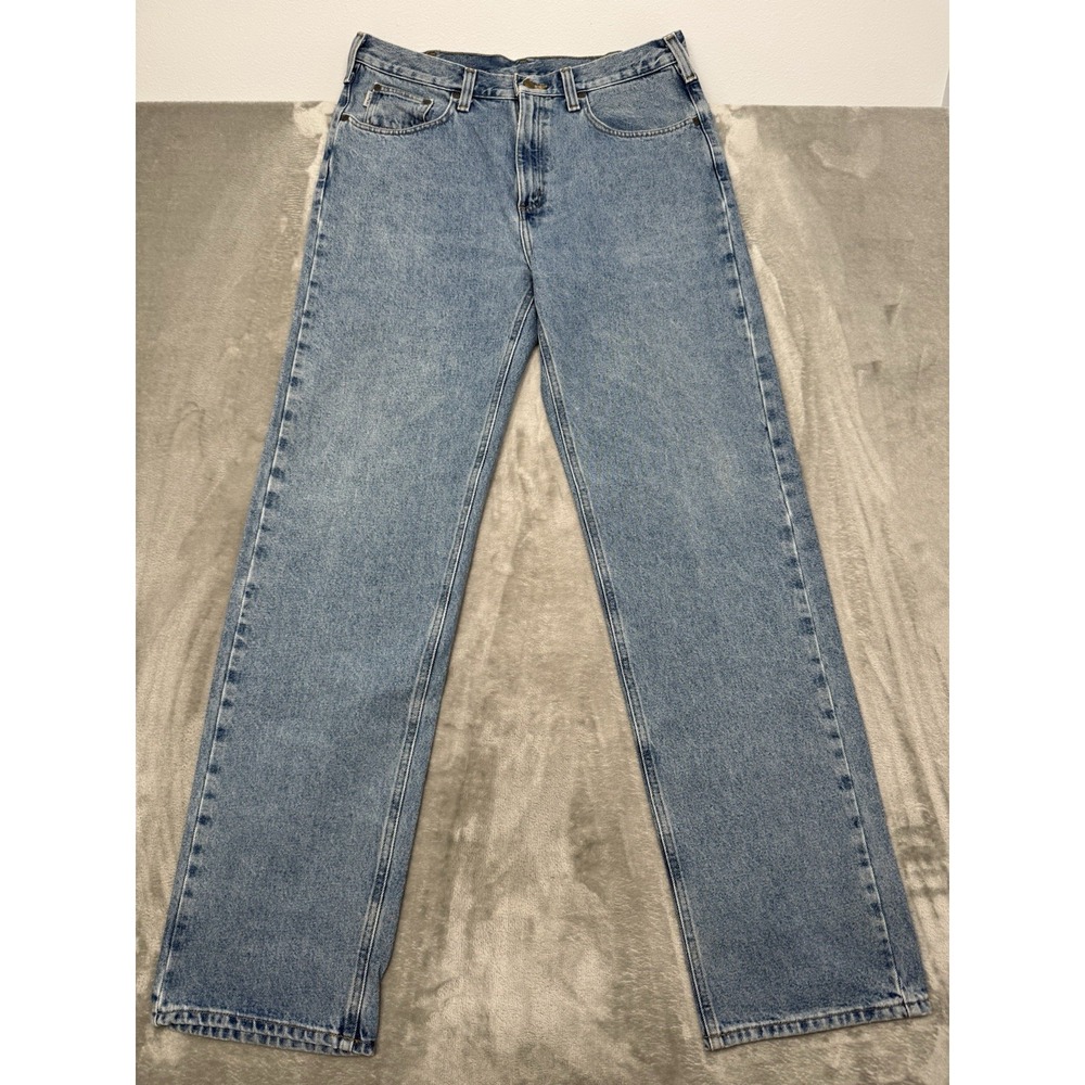 Vintage Carhartt Jeans Mens 36x36 Blue Denim Relaxed Fit Bootcut B460 LVB Y2K